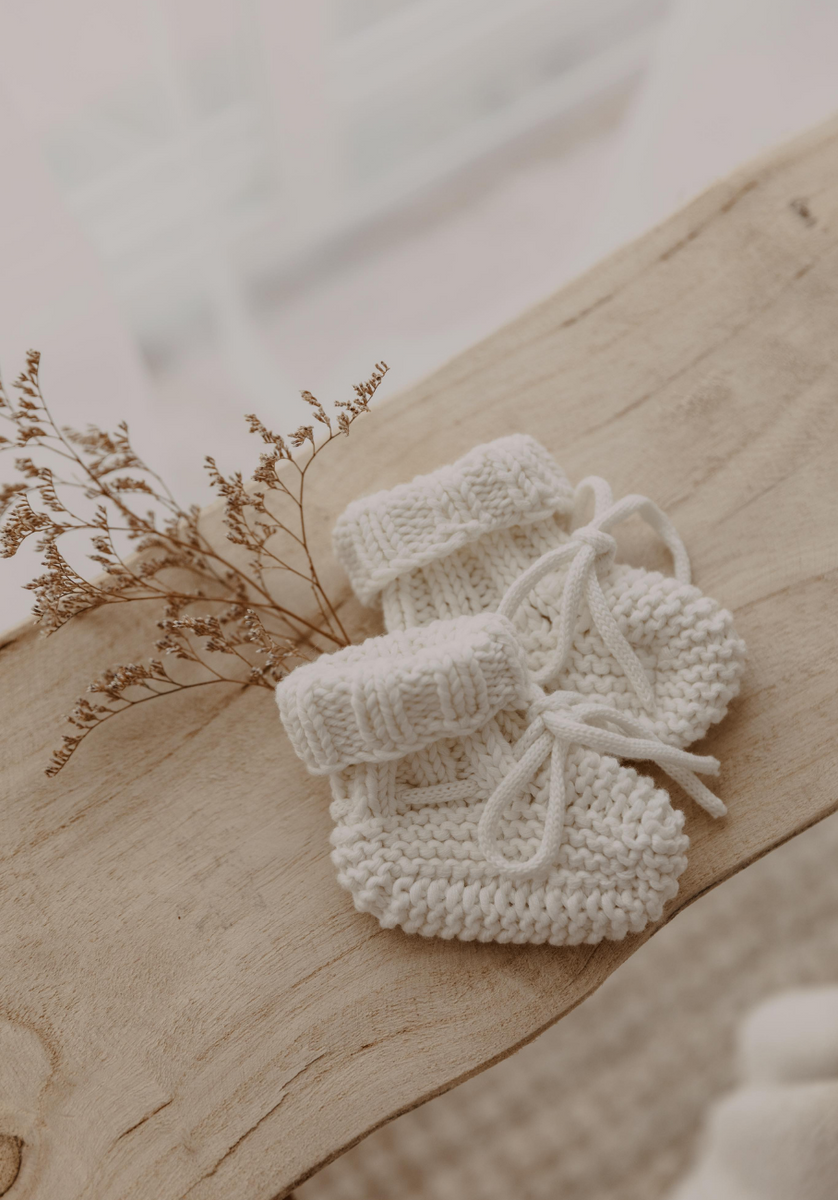 Handmade Organic Cotton Booties Doe Fawn Collection