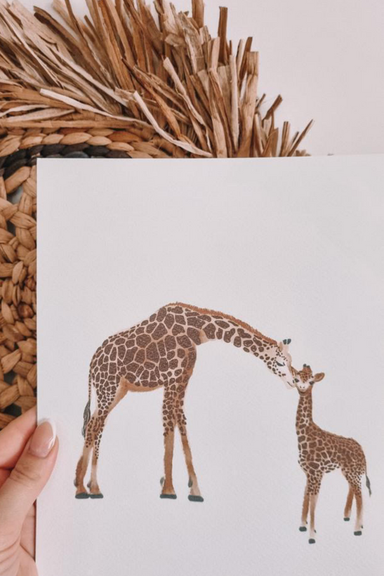 Hand Illustrated Watercolour Animal Prints