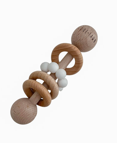 Organic Beechwood | Wooden Rattle